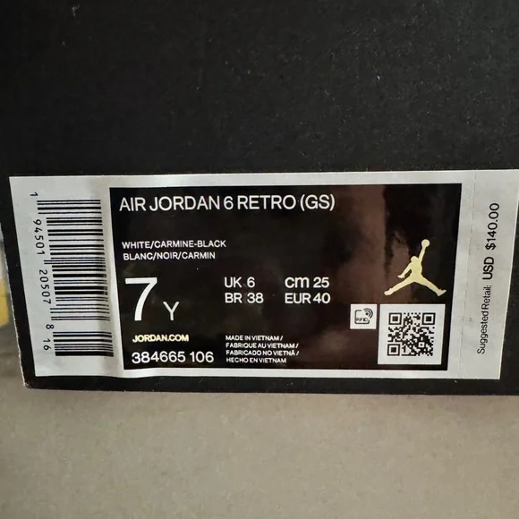 Air Jordan 6 Retro Carmines - Picture 4 of 10